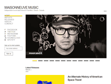 Tablet Screenshot of maisonneuvemusic.com